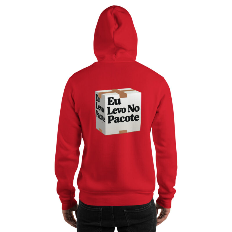 Hoodie "Eu Levo No Pacote" – Conforto e Humor Num Só